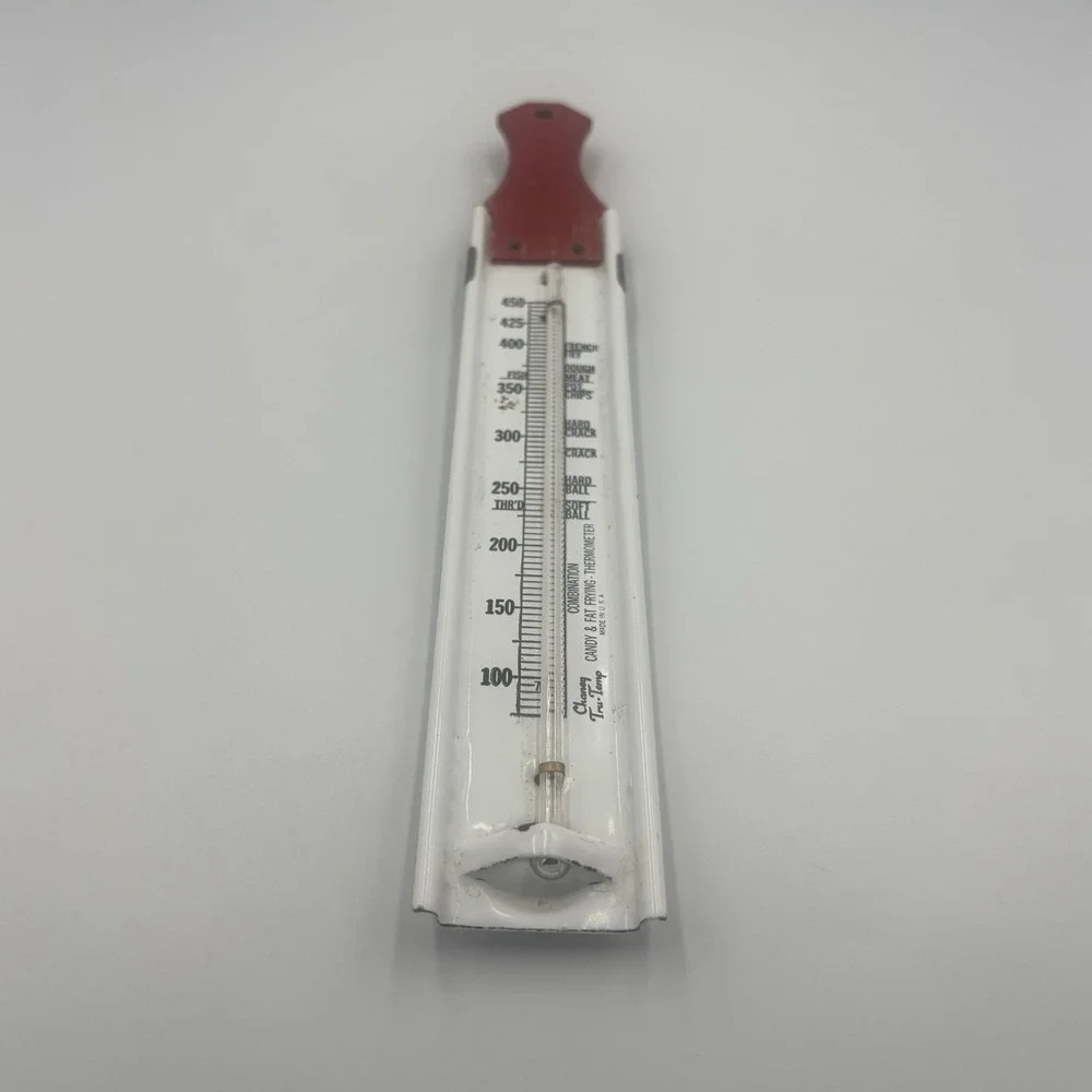 Vintage Charney Tru-Temp Deep‎ Fat Frying Candy Thermometer Made In USA